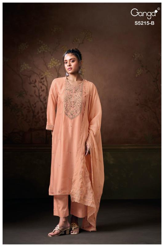 Ganga breaeka 5215 dress materials wholesale